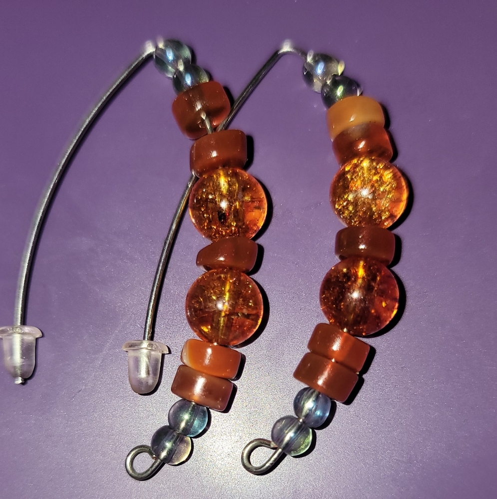 Handmade Semi-Precious Beaded Earrings